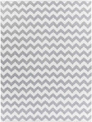 Tolkamer Modern Gray/White Area Rug
