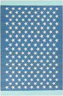 Tonden Modern Bright Blue Area Rug