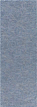 Broekoord Traditional Navy Area Rug