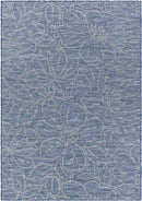 Broekoord Traditional Navy Area Rug