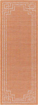 Calslagen Traditional Bright Orange Area Rug