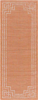 Calslagen Traditional Bright Orange Area Rug