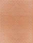 Craailo Global Bright Orange Area Rug