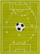 Warnsveld Modern Lime Area Rug