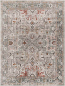 Heiloo Traditional Brick Area Rug
