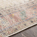 Lagedijk Traditional Khaki Washable Area Rug