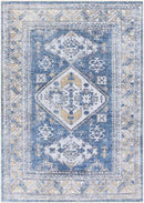 Langedijk Traditional Khaki Washable Area Rug