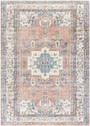 Leekerweg Traditional Charcoal Washable Area Rug
