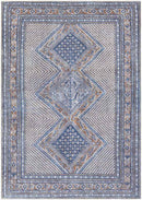 Limmen Traditional Navy Washable Area Rug