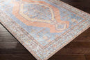 Middelie Traditional Medium Gray Washable Area Rug