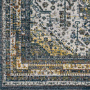 Obdam Traditional Sky Blue Area Rug