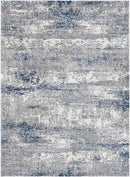 Oosterend Modern Dark Blue Area Rug