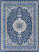 Belvert Traditional Navy Area Rug