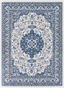Belvert Traditional Denim Area Rug