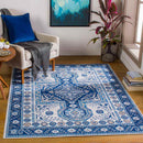 Beukelaar Traditional Blue Area Rug
