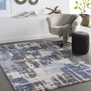 Bolberg Modern Navy Area Rug