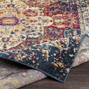 Driehoek Traditional Dark Red Area Rug