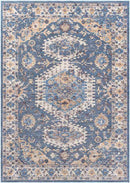 Graspeel Traditional Navy Area Rug