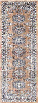 Grave Traditional Rust Area Rug