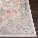 Grazen Traditional Bright Orange Area Rug