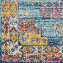 Halfmijl Traditional Navy Area Rug