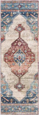 Heesch Traditional Navy Area Rug
