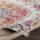 Brongerga Traditional Bright Pink Area Rug