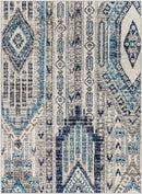 Hool Rustic Sky Blue Area Rug