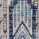 Hool Rustic Sky Blue Area Rug