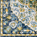 Horzik Traditional Dark Green Area Rug