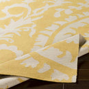 Kaarschot Traditional Yellow/Ivory Area Rug