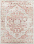 Kreiel Traditional Pale Pink Area Rug