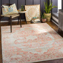 Kreiel Traditional Pale Pink Area Rug