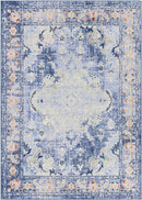 Kreijl Traditional Light Blue Area Rug