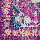 Kreijl Traditional Bright Pink Area Rug