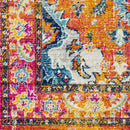 Kreijl Traditional Bright Orange Area Rug