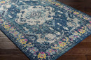 Kreijl Traditional Dark Blue Area Rug