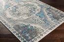 Kuivezand Traditional Teal Area Rug