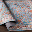 Looieind Traditional Brick Red Area Rug
