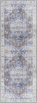 Maasdriel Traditional Dark Blue Area Rug
