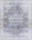 Maasdriel Traditional Dark Blue Area Rug