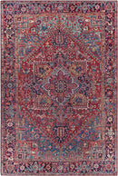 Looneind Traditional Dark Red Area Rug