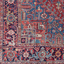 Looneind Traditional Dark Red Area Rug