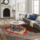 Loosbroek Traditional Bright Red Area Rug