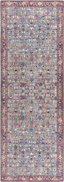 Luissel Traditional Brick Red Area Rug