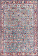 Luissel Traditional Brick Red Area Rug