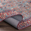 Luissel Traditional Brick Red Area Rug