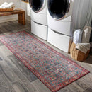Luissel Traditional Brick Red Area Rug