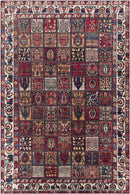 Luitert Traditional Dark Red Area Rug