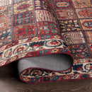 Luitert Traditional Dark Red Area Rug